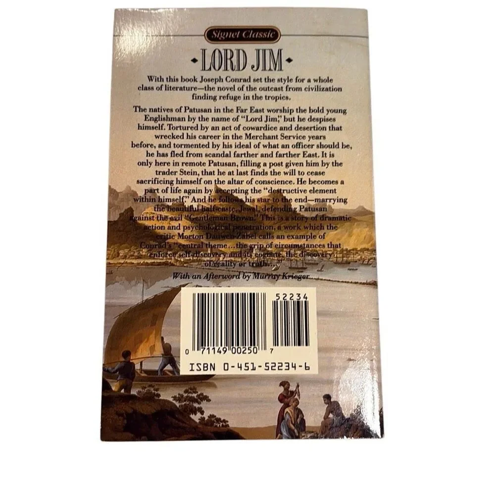 Lord Jim By Joseph Conrad 1981 Signet Classics Paperback Book Very Good‎